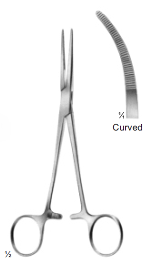 [12905] Kelly-Rankin Forceps Curved 16 CM (GN-4308)