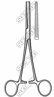 Rochester-Ochsner Forceps With Teeth  Straight 14 CM J-17-117