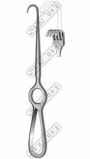 Kocher Retractor with four blunt prong, 22 CM J-19-154