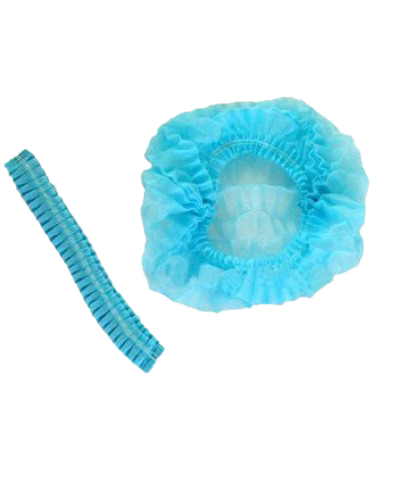 [10222] Nurses Caps Blue  Zig-zag