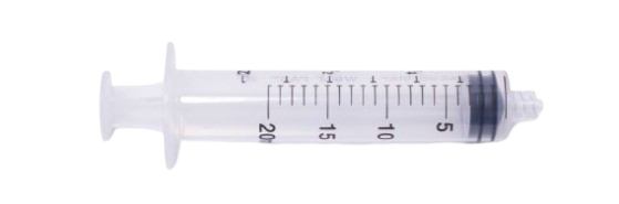 Syringe 20CC 21Gx1 1/2"