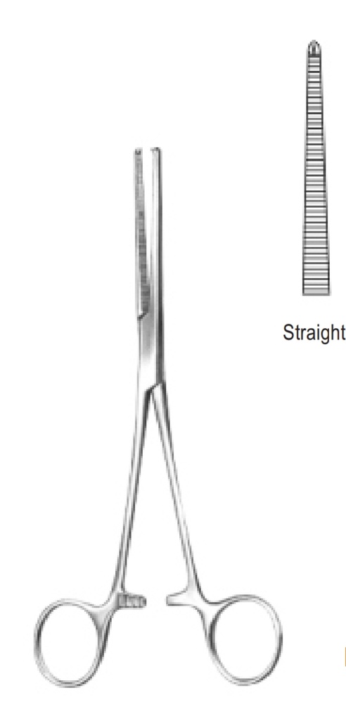 [12705] Kocher Forceps Straight With 1/2 Teeth 14 CM 04-262-14/ 04-289-14