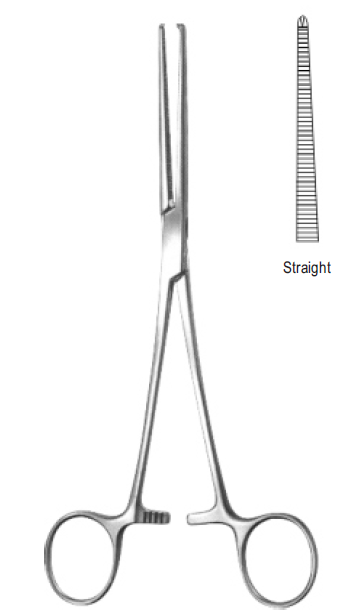 Kocher (OCHSNER) Forceps Straight 16 CM 04-290-16