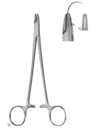Adson Needle Holder Straight 17.5 CM J-24-023 /09-109-17