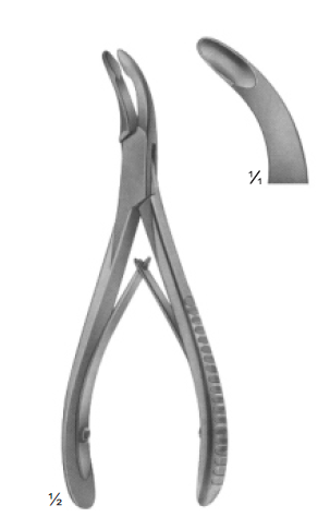 [13337] Luer Bone Rongeur Curved 15.5 CM 10-191-15