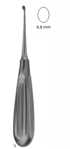 Volkmann Curette 6.8 MM 17 CM 10-590-06