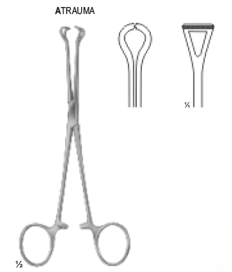[13347] Babcock Tissue Forceps 16 CM 14-124-16