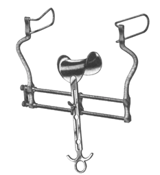 Balfour Abdominal Retractor, Lateral Blades 60mm Deep, Center Blade 47x80mm, 06-511-60