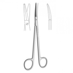 [12853] Tonsil Scissor Delicate 17.5 CM Curved (GN-3180)