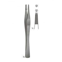 [12873] Strassburger Modell Tissue Forceps Serrated With Teeth 15 CM (GN-3764)