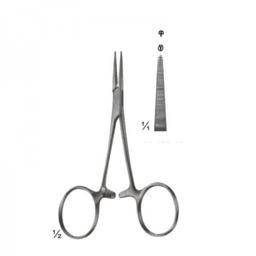 [12896] Halsted-Mosquito Forceps 1/2 Teeth Straight 12.5 CM (GN-4278)