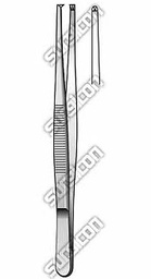 [12738] Standard Dressing Forceps With Teeth 13 CM J-16-030