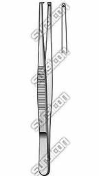 [10514] Standard Dressing Forceps With Teeth 14.5 CM J-16-031