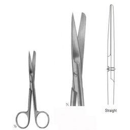 [12846] Operating scissors 14.5CM (sharp/blunt) Straight (GN-3131) 02.117.14